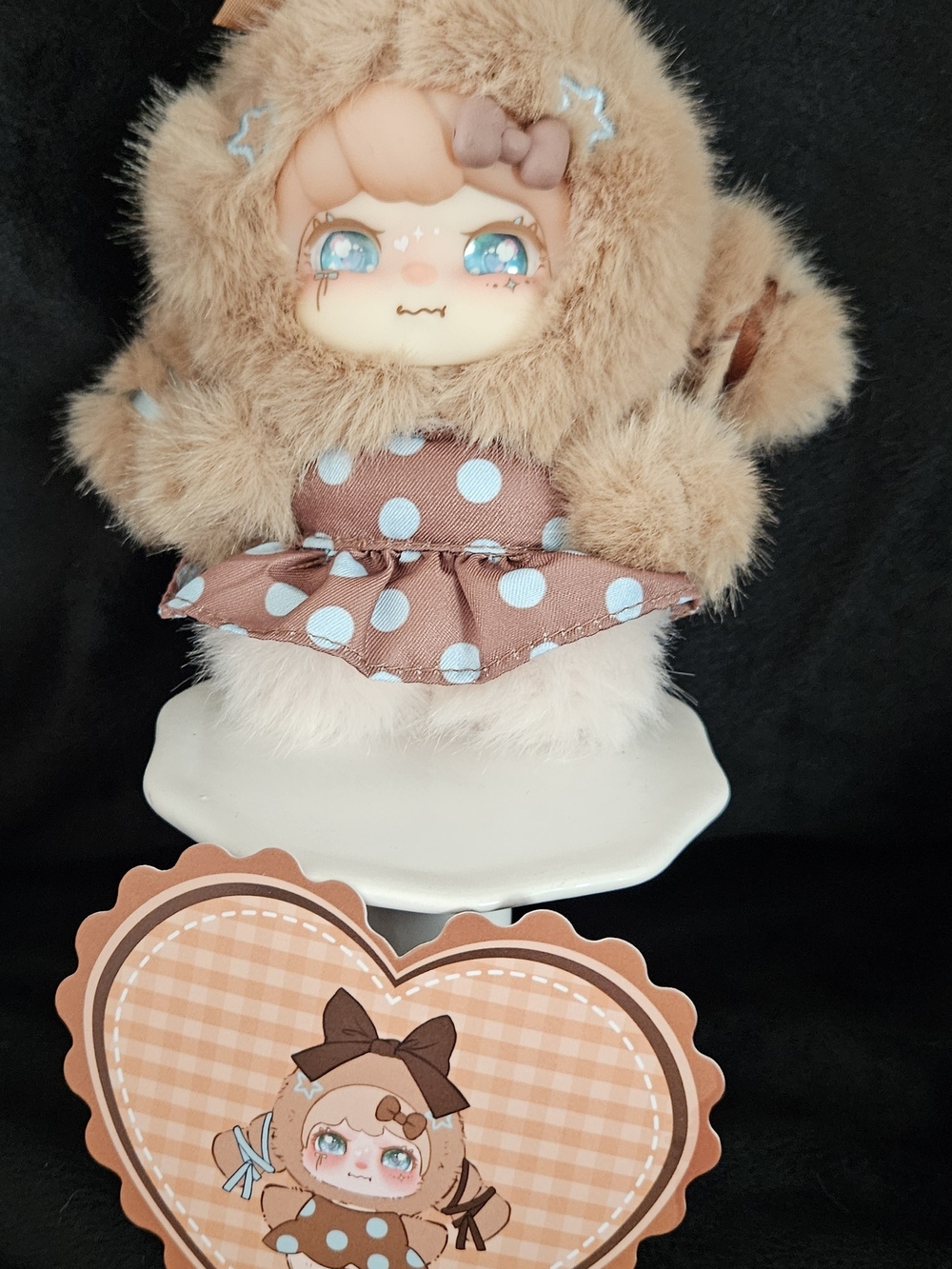 Lokiki brown plush pendant
